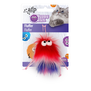 AFP Toy Furry Ball Fluffer Red